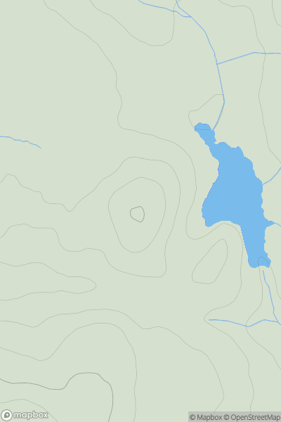 Thumbnail image for Cnoc Mor [Islay] [NR222596] showing contour plot for surrounding peak